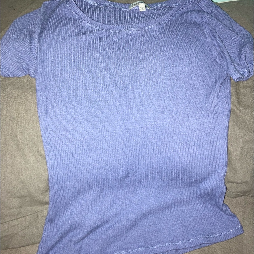 charlotte russe ribbed tee